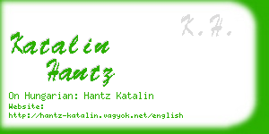 katalin hantz business card